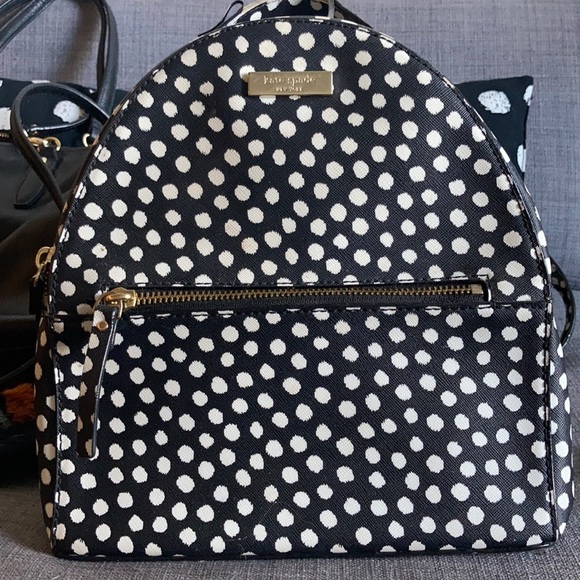 kate spade polka dot backpack